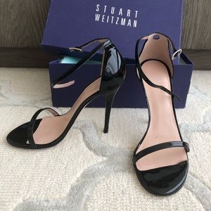 Stuart Weitzman Black Patent Nudist